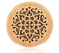 Gokeet Guitar Wooden Soundhole Sound Hole Cover Block Feedback Buffer Wood for EQ Acoustic Folk Guitars,Style 1