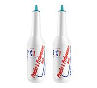 Gokelomg 2 Flair Bottle, Cocktail Shaker, Flair Bartender Set, Training Bottle, Flair Bartender Practice and Performance Bottle, Bartending Bar Pub Bottle 25 oz/750 ml (White