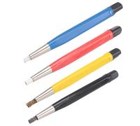 Gokelomg 4 Pieces/Sets Rust Removal Brush Pen Fibreglass / Brass / Steel / Nylon Brush Pen Shape Watch Parts Polishing Cleaning Tool