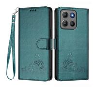 GOKEN Case for Motorola Moto G86, Wallet Leather Magnetic Flip, Card Holder, Book Style, Foldable Kickstand, Full Protection, Cover -Dark Green