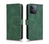 GOKEN Case for Xiaomi Redmi 15C 4G / Poco C85 - Premium Synthetic Leather Wallet Cover with Silicone Interior, Magnetic Flip, Card Holder, Foldable Kickstand, Book Style -Green