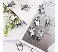 GOKEPO 9Pcs Animal Cat Push Pins Small Wooden Thumb Tacks Steel Point Pushpin Wooden Head Map Pushpins Cartoon Cat Push Pins for Cork Bulletin Board,Fabric Marking,Crafts and Office Organization
