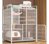 GOKEUEKDY Cat Cage Indoor, DIY Cat Enclosures, Metal Cat Playpen，Detachable Metal Wire Crate Kennel for Small Animal