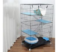 GOKEUEKDY Cat Cage，Large Cat Playpen, Durable and Pliable cat Cage Box Crate Kennel，Crate Large Indoor ＆ Outdoor Exercise Place for Small Animal