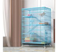 GOKEUEKDY Cat Cages Indoor, DIY Metal Wire Cat Crate Playpen House Kennel Condo Villa with Cat Litter Box，Cat Cage Enclosures,Pet Cage