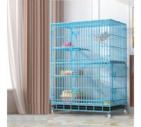 GOKEUEKDY Cat Cages Indoor, DIY Metal Wire Cat Crate Playpen House Kennel Condo Villa with Cat Litter Box，Cat Cage Enclosures,Pet Cage