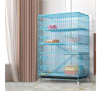 GOKEUEKDY Cat Cages Indoor, DIY Metal Wire Cat Crate Playpen House Kennel Condo Villa with Cat Litter Box，Cat Cage Enclosures,Pet Cage