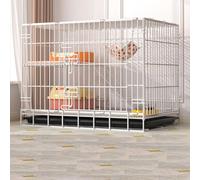 GOKEUEKDY Cat Cages Indoor, DIY Metal Wire Cat Crate Playpen House Kennel Condo Villa with Cat Litter Box，Cat Cage Enclosures,Pet Cage