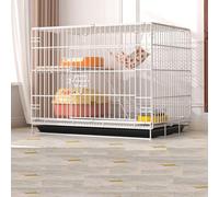 GOKEUEKDY Cat Cages Indoor, DIY Metal Wire Cat Crate Playpen House Kennel Condo Villa with Cat Litter Box，Cat Cage Enclosures,Pet Cage