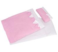 Goki 3 Piece Pink Stripes Bedding Set For Dolls House | Size: 1 Pack Goki Multicolor 1 Pack