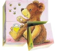 Goki 4 Cube Baby Animals Puzzle | Size: 1 Pack Goki Multicolor 1 Pack