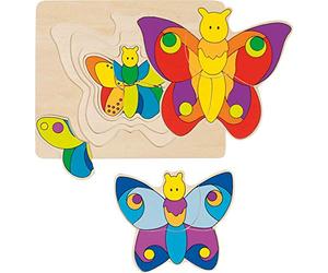GoKi 4 Layer Wooden Butterfly Puzzle