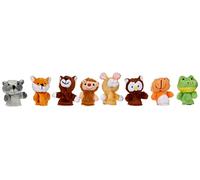 Goki 50962 Finger Puppets Set Forest Animals Set of 8 Fabric