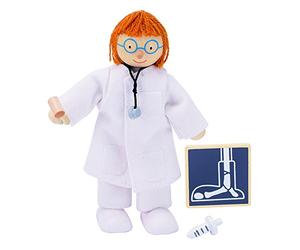 GOKI 51616 Doctor Wooden Doll