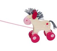 Goki 54867 Horse, animal to push Lillie Baby Dolls, Multicoloured