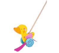 GOKI 54913 Duck Push-Along Toy, Mixed