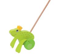 GOKI 54938 Frog King Push-Along Toy, Green (US IMPORT)
