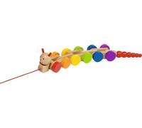 Goki 54960 Caterpillar Nila, Pull-Along Animal, Multicolor