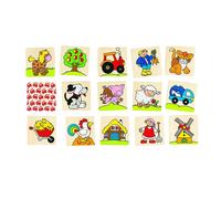 Goki 56890 Memo Game Farm, Mixed