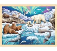 GOKI 57328 Puzzle Noche Polar Wooden, Multicolored, One Size (US IMPORT)