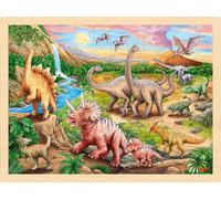goki 57348 Dinosaur Hiking Puzzle 96 Pieces Colourful Colour Design (US IMPORT)