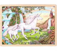 goki 57366 Lace Unicorn Wooden Puzzles, Colourful (US IMPORT)