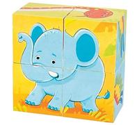 Goki 57434 Puzzle de dados animales salvajes, Multi-Coloured (Multi- (US IMPORT)