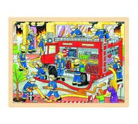 Goki 57527 Puzzle, Firefighting, Multicolor