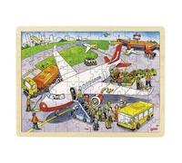 Goki Puzzle 57544 At the Airport Multicolor
