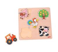 Goki 57546 In The Countryside, Lift-Out Puzzle, Basic, Mixed