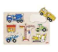 Goki Building Site Vehicles Puzzle 5 Pieces