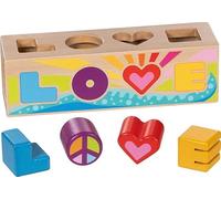 goki 58309 - Love Wooden Sorting Box - Design Toy from the goki66 Series, Approx. 24 cm Wide