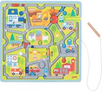 GOKI 58379 Laberinto magnético tráfico Babies and Early Childhood, Multicolored,