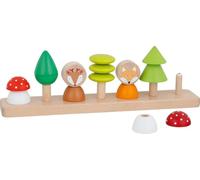 goki 58423 - Colour and Shape Sorting Game Little Forest Friends - Made of Beech Wood - Learning and Sorting Toy - for Toddlers from 2 Years