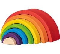 goki 58479 Building Blocks, Small Rainbow, Made Maple Wood, Promotes Creativity