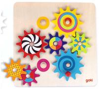 Goki 58530 - Gear Game, 20.5 x x cm, wood, 8 pieces
