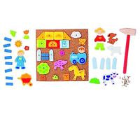 GOKI 58555 Farm Hammer And Nail Toy Set