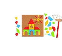 Goki 58578 Hammer and Nail Game, Basic, Mixed,Medium