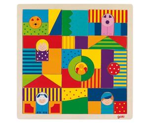Goki 58659 Mosaic Puzzle, Farm, Mixed