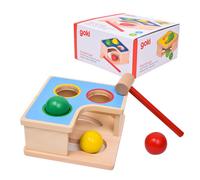 Goki 58864 Hammer Bench and Ball Track, Mixed (US IMPORT)