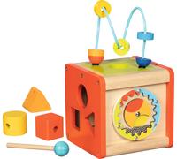 GOKI 59966 Cubo de actividades, Ritmos Toys to Stack and fit, Multicolored, One