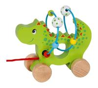 Goki 59975 Dragon drag with motor loop Baby Dolls, Multicoloured