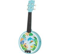 goki 61870 Banjo Made of Wood and Plastic, Musical Instrument with Animal Motifs, Promotes Musical Interest and Motor Skills of Children, Includes Plectrum and Replacement Strings, Set of 4, from 5