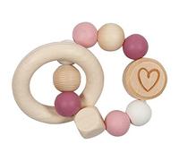 goki 65244 Grasping Toy Elastic Heart Made of Wood and Silicone Made in Germany
