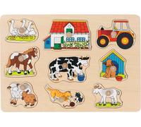 GoKi Wooden Farm I Puzzle, Multicolor, 30 x 21.01 x 5 cm
