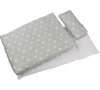 Goki - Bedding for dolls, starry sky decoration, grey (51517)
