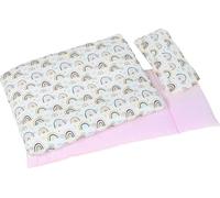Goki 51518 Ropa de cama para muñecas, xx decoracion, multicoloured