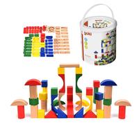 Goki 58669 Construction Game 100 Pieces Clear Kids