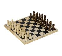 Goki Chess Set Board Game Compact Portable Wooden Folding Gameboard Travel Box