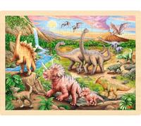 Goki Dinosaur Hiking Puzzle 96 Pieces Colourful Colour Design with Detailed Dinosaur Theme